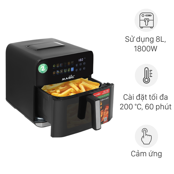 Nồi chiên không dầu Magic Eco 8 lít AC-162