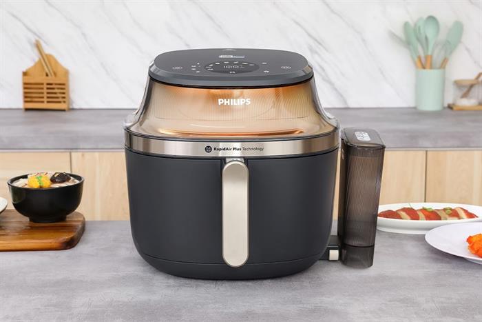 Nồi chiên không dầu Philips 7.2 lít NA543/00 Màu Đen