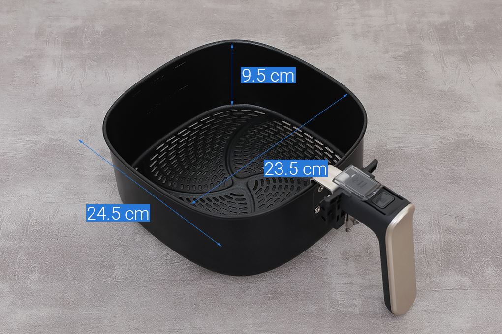 Nồi chiên không dầu Philips 7.2 lít NA543/00 Màu Đen