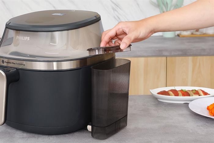 Nồi chiên không dầu Philips 7.2 lít NA543/00 Màu Đen