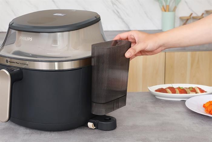 Nồi chiên không dầu Philips 7.2 lít NA543/00 Màu Đen