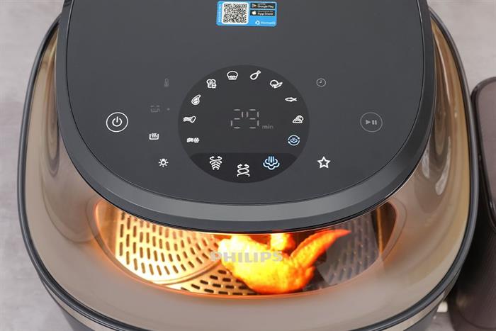 Nồi chiên không dầu Philips 7.2 lít NA543/00 Màu Đen