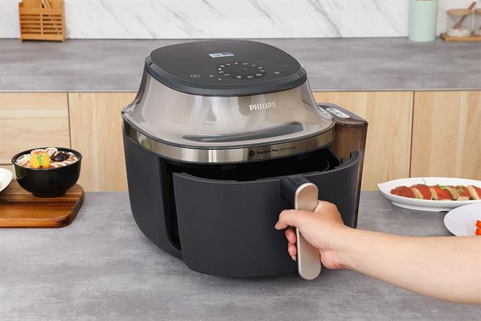 Nồi chiên không dầu Philips 7.2 lít NA543/00 Màu Đen