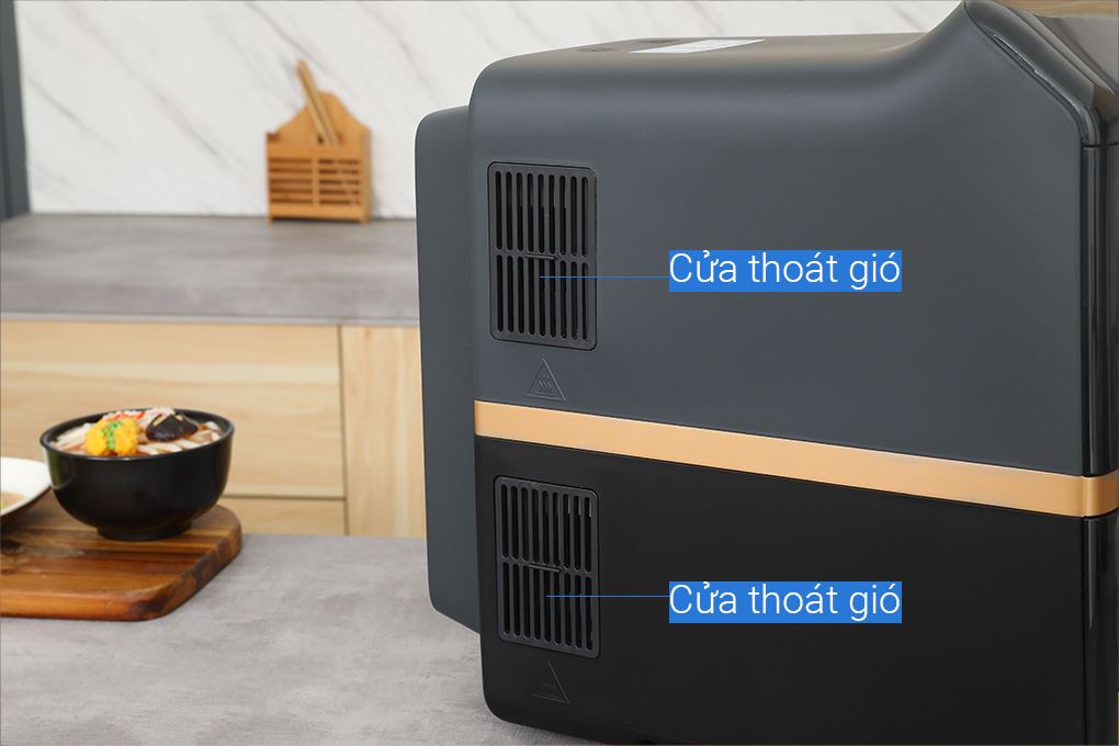 Nồi chiên không dầu Philips 10 lít NA462/70 Màu Đen