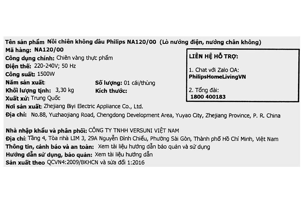 Nồi chiên không dầu Philips 4.2 lít NA120/00 - 19