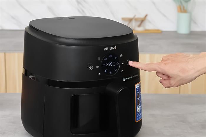 Nồi chiên không dầu Philips 6.2 lít NA230/00 Màu Đen
