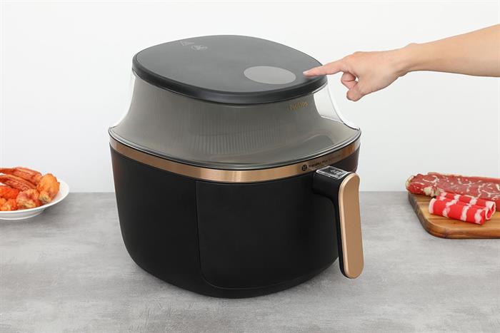 Nồi chiên không dầu Philips 7.2 lít NA342/00 Màu Đen