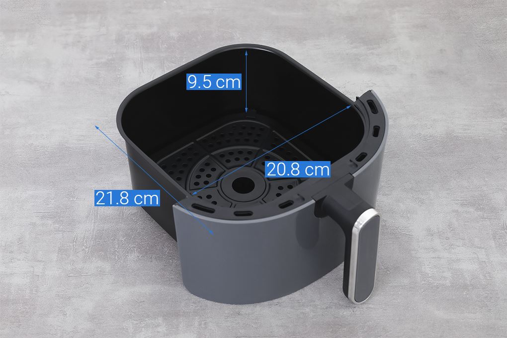 Nồi chiên không dầu Sunhouse 5 lít SHD4021 Màu Đen