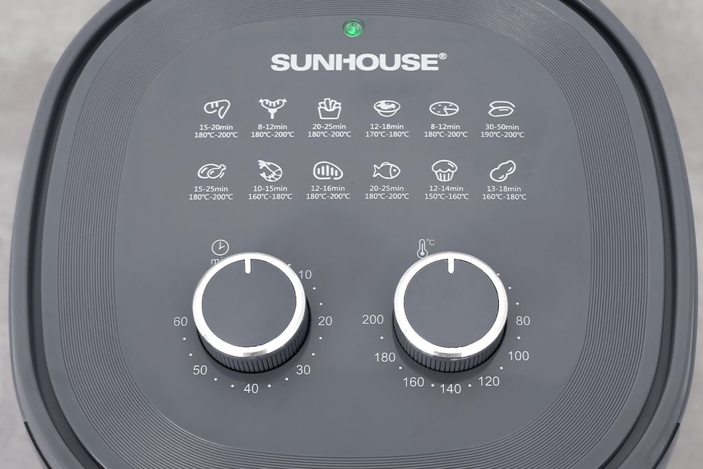 Nồi chiên không dầu Sunhouse 5 lít SHD4021 Màu Đen