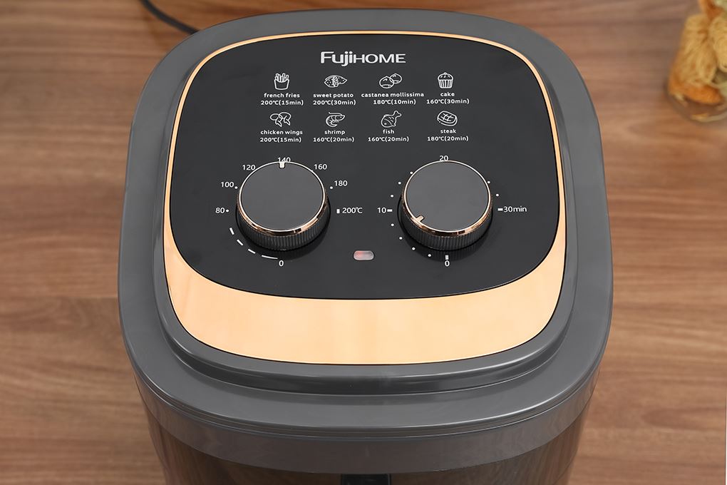 Nồi chiên không dầu FUJIHOME A6GG 6.5L Màu Đen