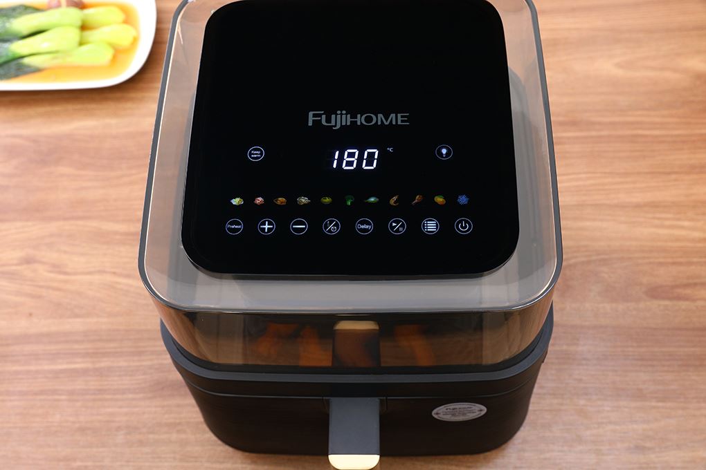 Nồi chiên không dầu FUJIHOME A8DG2 8L Màu Đen
