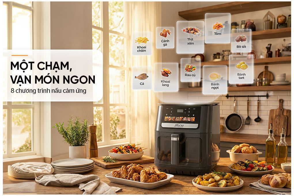 Nồi chiên không dầu Sunhouse Mama 10 lít SHD4096 Màu Đen