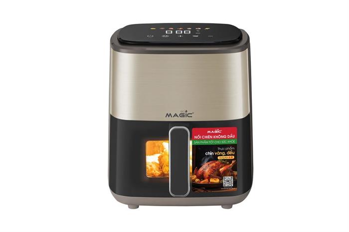 Nồi chiên không dầu Magic 6 lít Eco AC-163 Màu Nâu