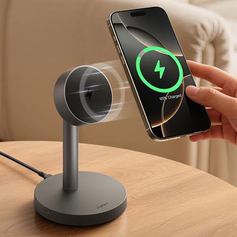 Đế sạc nhanh không dây Qi2.2 25W Aukey LC-MC111 Màu Xám