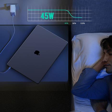 Sạc nhanh 2 cổng Type-C PD 45W Aukey PA-B4T Omnia - Trắng Màu Trắng