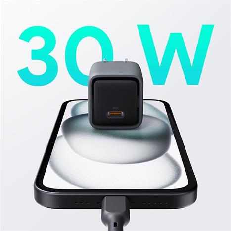 Sạc nhanh Type-C PD 30W Aukey PA-C1 Pro Màu Xám