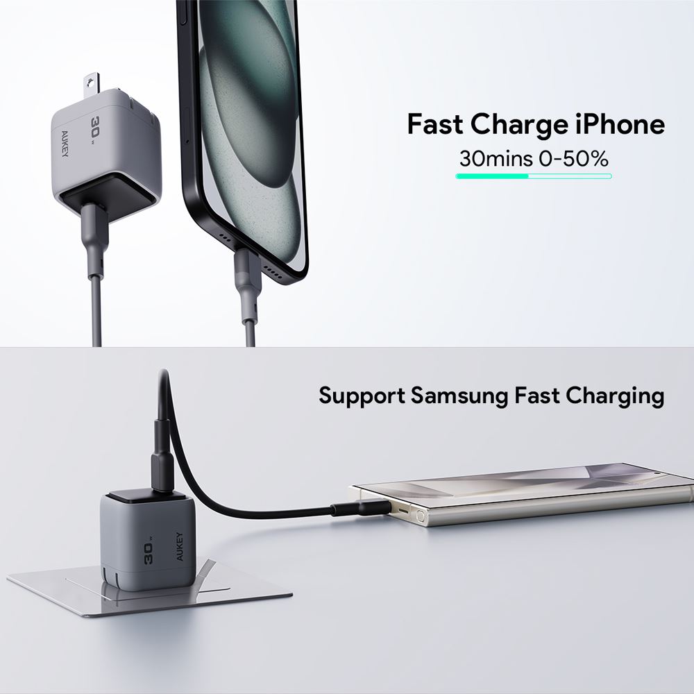 Sạc nhanh Type-C PD 30W Aukey PA-C1 Pro - 5