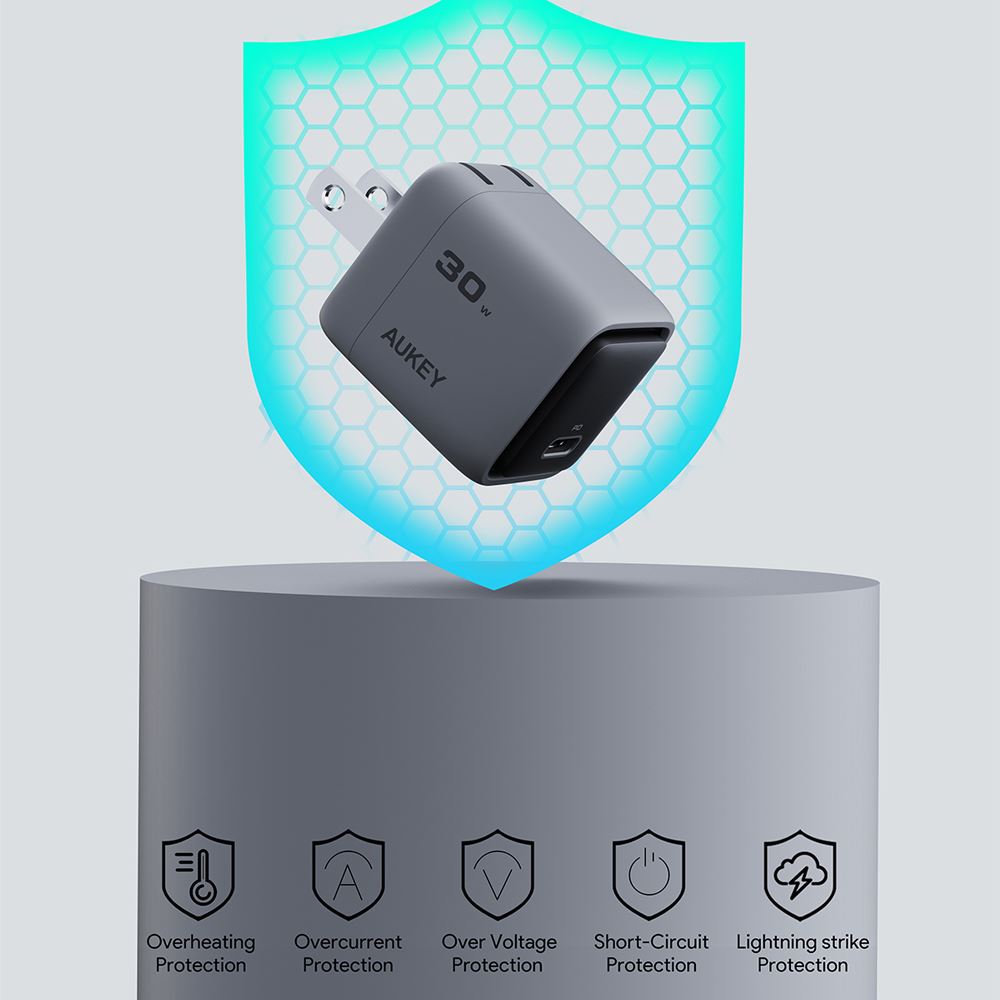 Sạc nhanh Type-C PD 30W Aukey PA-C1 Pro - 7