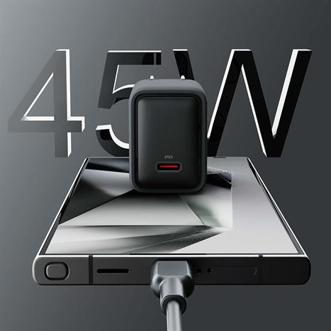 Sạc nhanh Type-C PD 45W Aukey PA-C2 Màu Xám