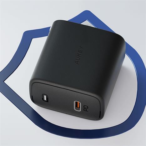 Sạc nhanh Type-C PD 45W Aukey PA-F4 Omnia Màu Đen