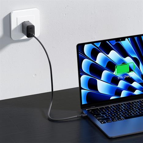 Sạc nhanh Type-C PD 45W Aukey PA-F4 Omnia Màu Đen