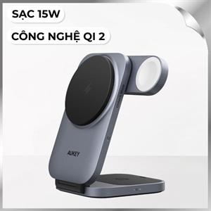 Đế sạc không dây 3 in 1 Aukey LC-MC312