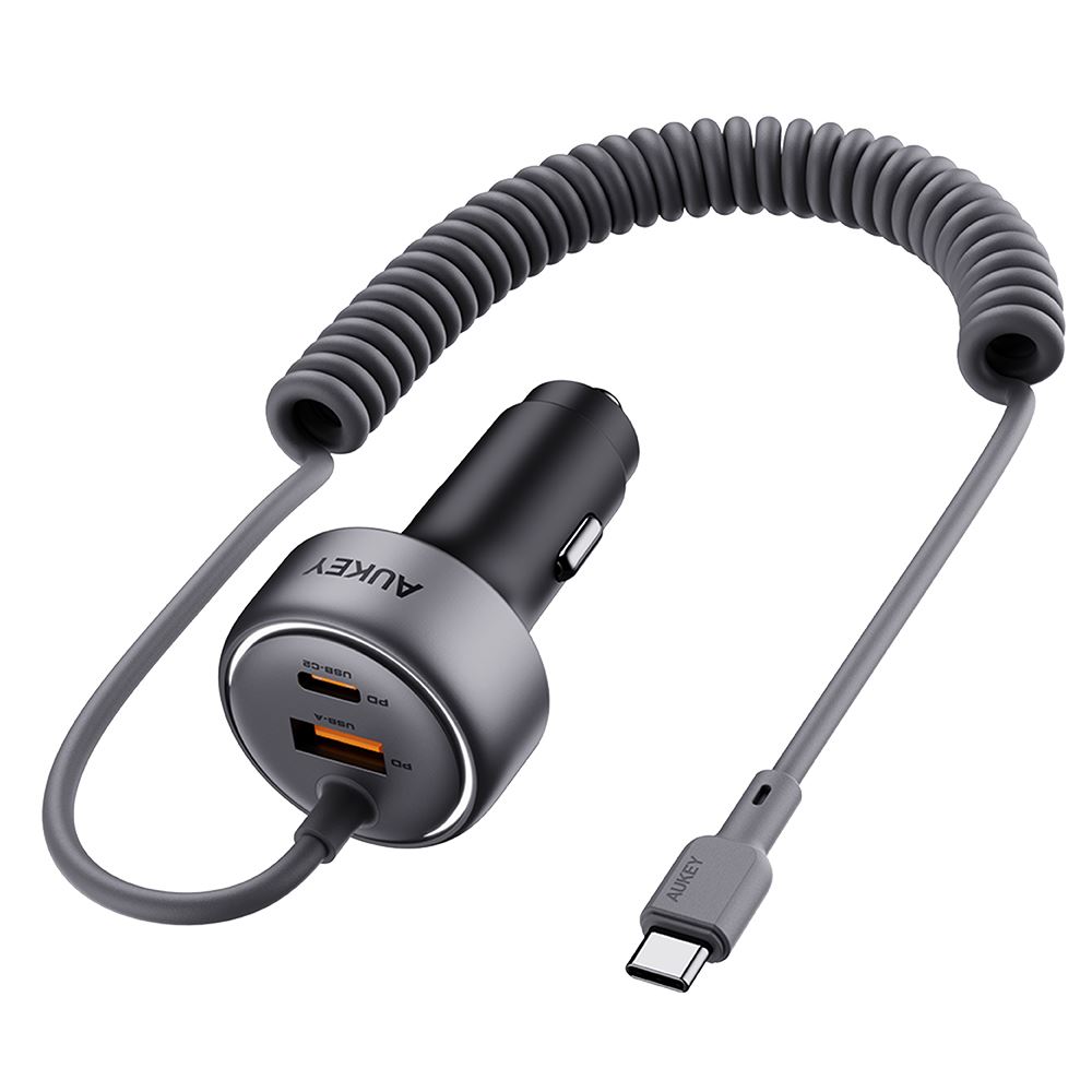 Sạc xe hơi nhanh 3 cổng USB Type-C 75W Aukey CC-P2 1A2C - Công suất