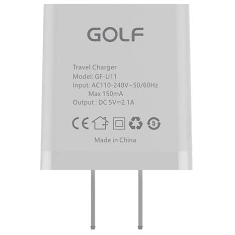 Sạc USB-A 10.5W GOLF GF-U11 Màu Trắng