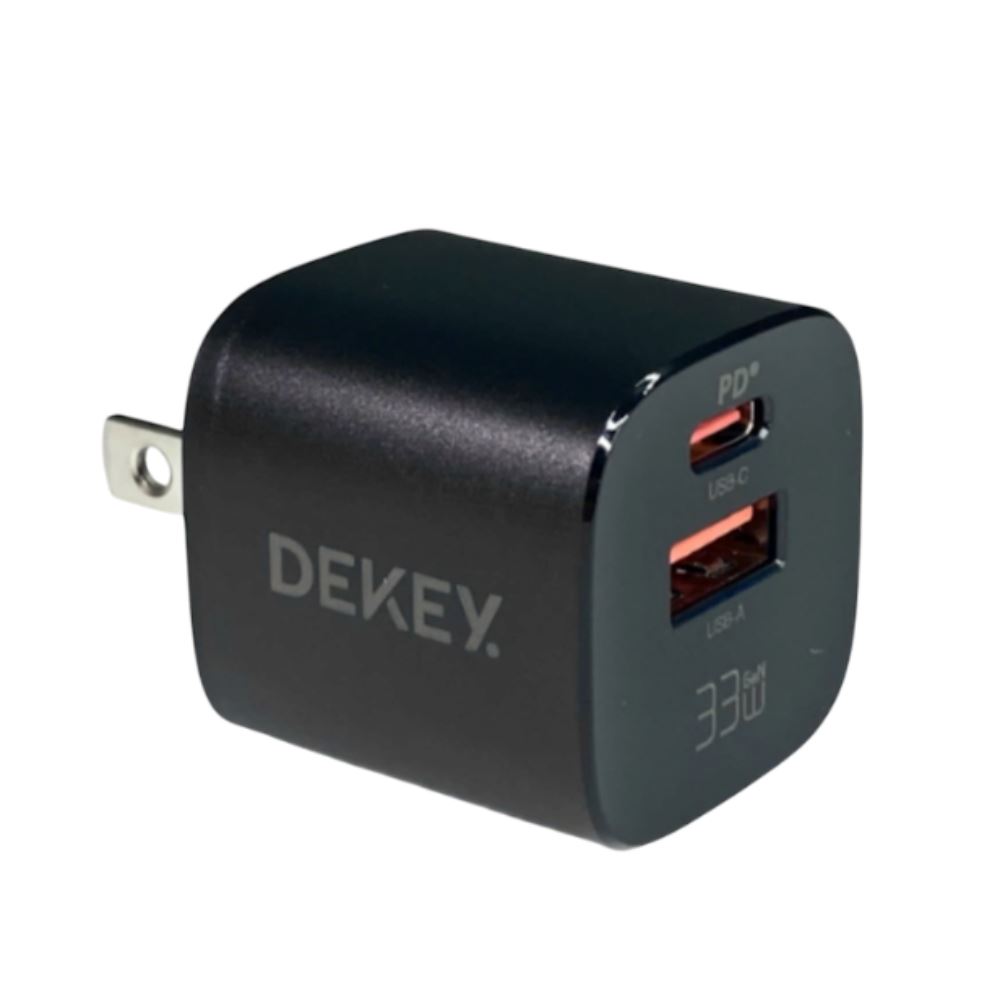 Sạc nhanh 2 cổng USB Type-C PD 33W Dekey Power Pioneer A2388 - Đen - Thiết kế