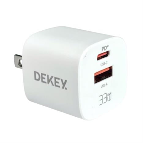 Sạc nhanh 2 cổng USB Type-C PD 33W Dekey Power Pioneer A2388 - Trắng Màu Trắng