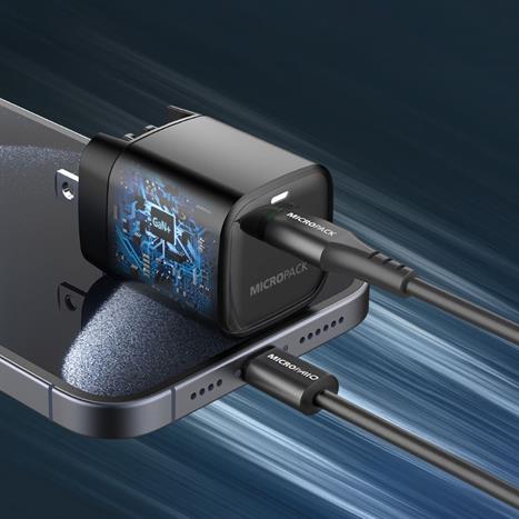 Sạc nhanh Type-C PD GaN 35W MicroPack Power Server 35 MWC135 - Đen Màu Đen