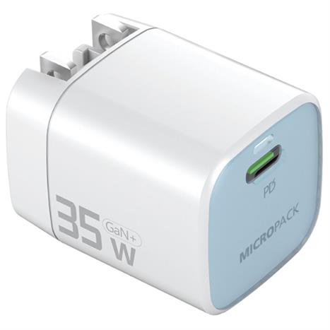 Sạc nhanh Type-C PD GaN 35W MicroPack Power Server 35 MWC135 - Xanh dương Màu Xanh Dương