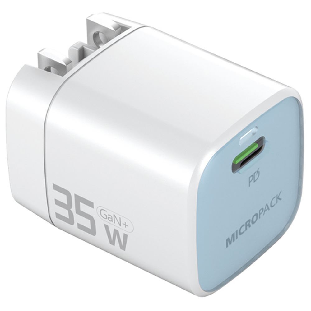 Sạc nhanh Type-C PD GaN 35W MicroPack Power Server 35 MWC-135 - Xanh dương - Công suất