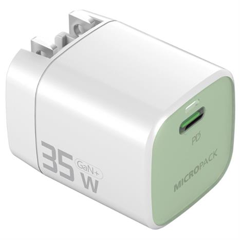 Sạc nhanh Type-C PD GaN 35W MicroPack Power Server 35 MWC-135 - Xanh lá Màu Xanh lá