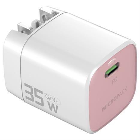 Sạc nhanh Type-C PD GaN 35W MicroPack Power Server 35 MWC135 - Hồng Màu Hồng
