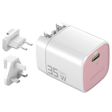 Sạc nhanh Type-C PD GaN 35W MicroPack Power Server 35 MWC135 - Hồng Màu Hồng