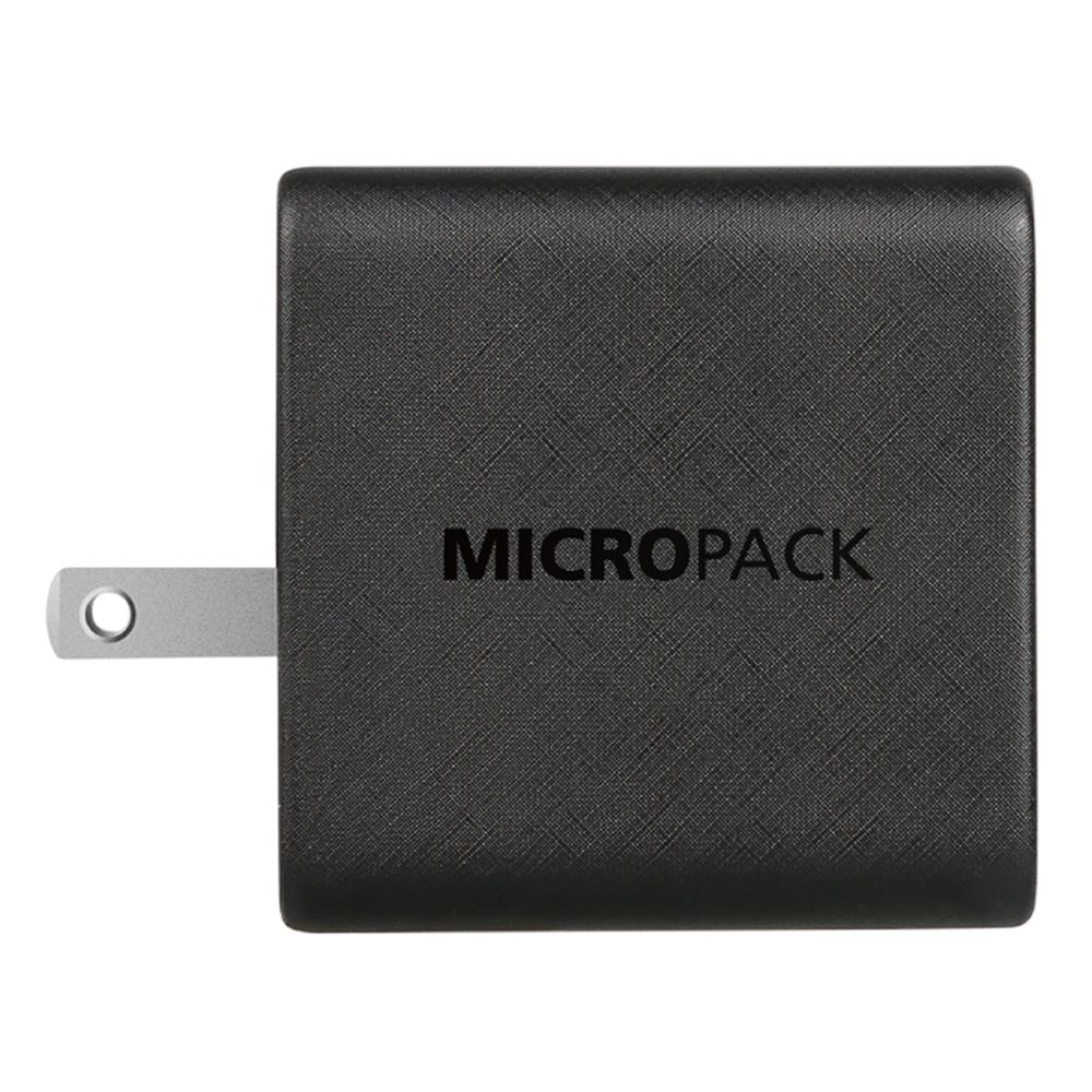 Sạc nhanh 2 cổng USB Type-C QC PD 65W MicroPack Power Server 65 MWC265PD Màu Đen