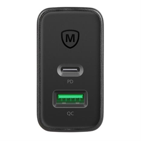 Sạc nhanh 2 cổng USB Type-C QC PD 65W MicroPack Power Server 65 MWC265PD Màu Đen