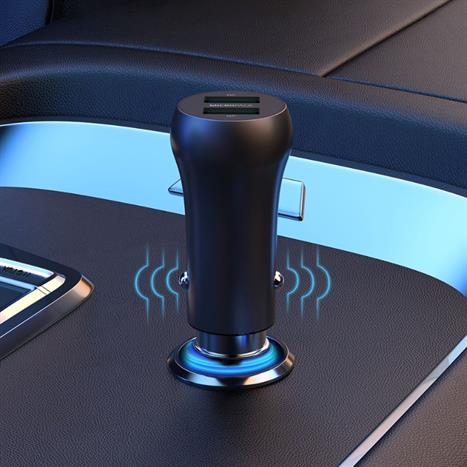 Sạc xe hơi 2 cổng USB QC 36W MicroPack Power Lite 2 MCC 236QC Màu Đen