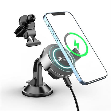 Đế sạc không dây 15W MicroPack Power Motor Magnetic MCC15WM Màu Đen