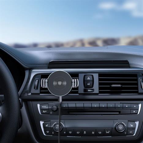 Đế sạc không dây 15W MicroPack Power Motor Magnetic MCC15WM Màu Đen