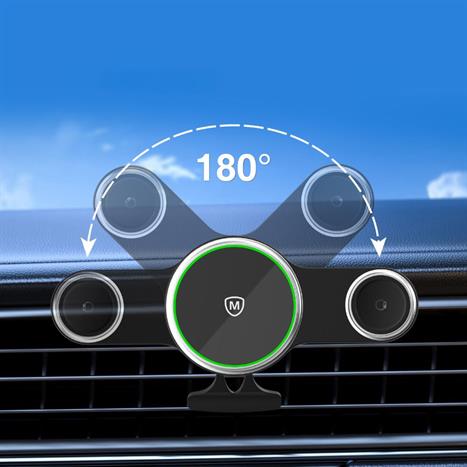 Đế sạc không dây 2 in 1 15W MicroPack Magnetic Car Charger Mount MCC-215M Màu Đen