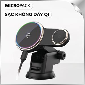 Đế sạc không dây 2 in 1 MicroPack Magnetic Car Charger Mount MCC-215M