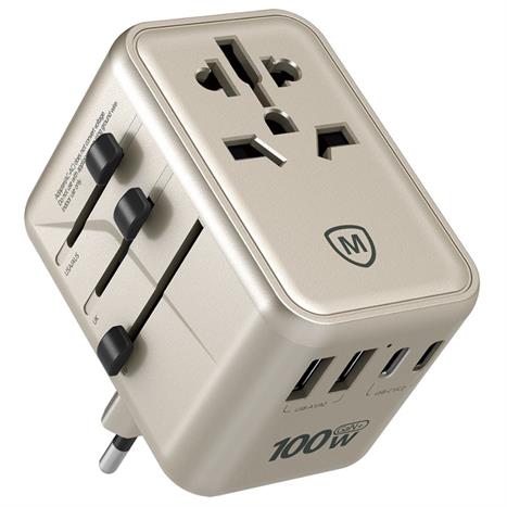 Sạc nhanh du lịch USB Type-C PD 100W MicroPack MTA-5100 Màu Vàng đồng