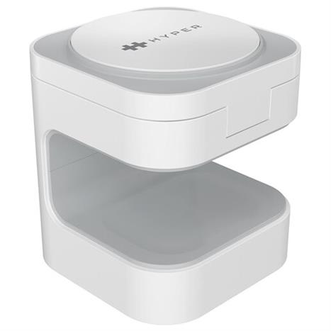 Đế sạc nhanh không dây 3 in 1 Qi2 15W Hyperjuice HJ3320WHGL Màu Trắng