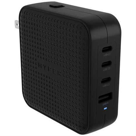 Sạc nhanh 4 cổng USB Type-C PD QC 3.0 GaN 100W HyperJuice HJ1002BKWWGL - Đen Màu Trắng