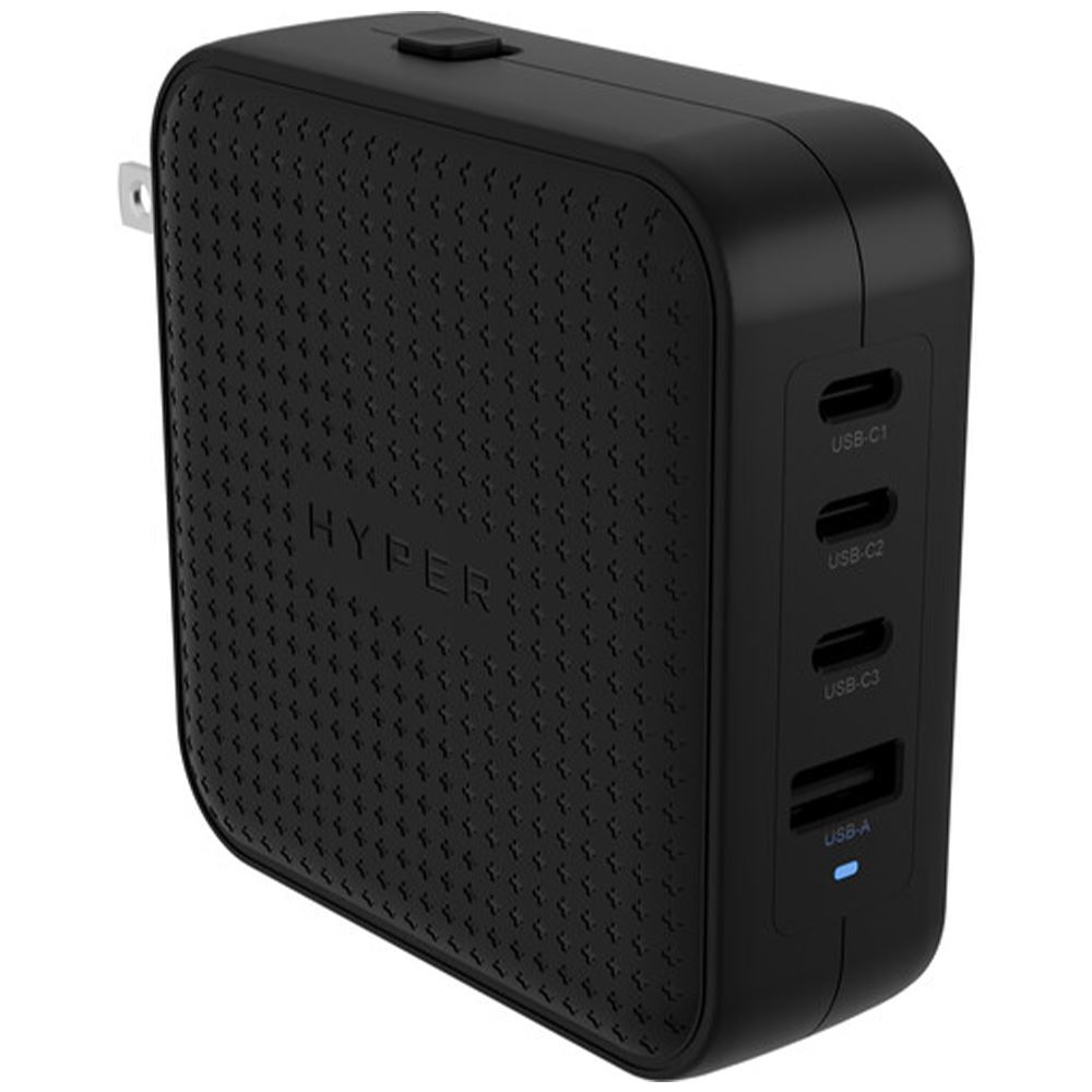 Sạc nhanh 4 cổng USB Type-C PD QC 3.0 GaN 100W HyperJuice HJ1002BKWWGL - Đen - Thiết kế