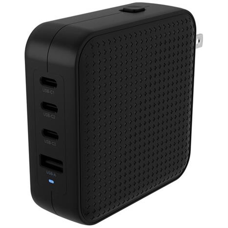 Sạc nhanh 4 cổng USB Type-C PD QC 3.0 GaN 100W HyperJuice HJ1002BKWWGL - Đen Màu Trắng
