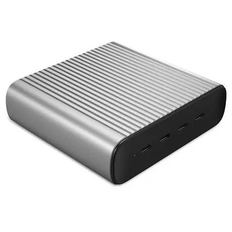 Sạc nhanh 4 cổng Type-C PD 3.1 QC 4.0 GaN 100W HyperJuice HJGAN245 - Xám Màu Xám