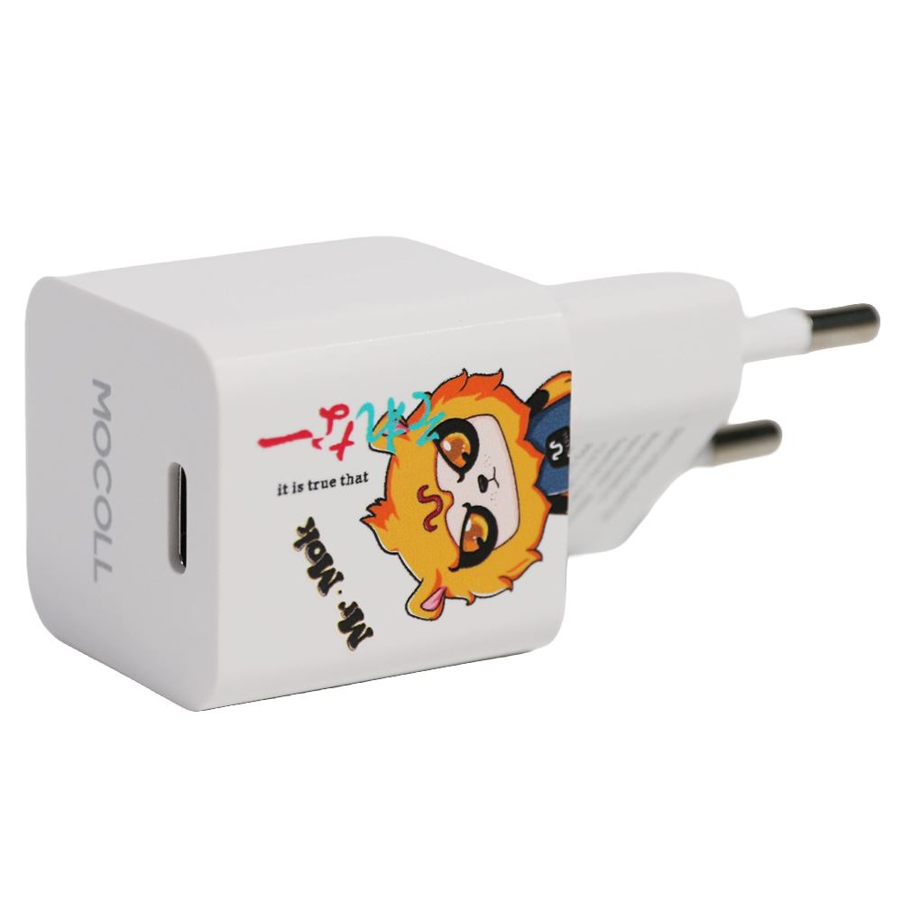 Sạc nhanh Type C PD QC 3.0 20W MOCOLL MOC2461 Màu Trắng